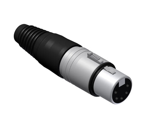 XLR stikk 5-polet hun kabel