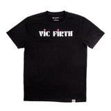 Vic Firth klassisk logo svart T-skjorte - Medium