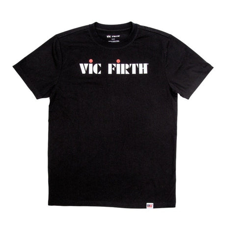 Vic Firth klassisk logo svart T-skjorte - Large