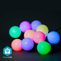 SmartLife Dekorativ Lyskjede m. 10 stk. LED-pærer