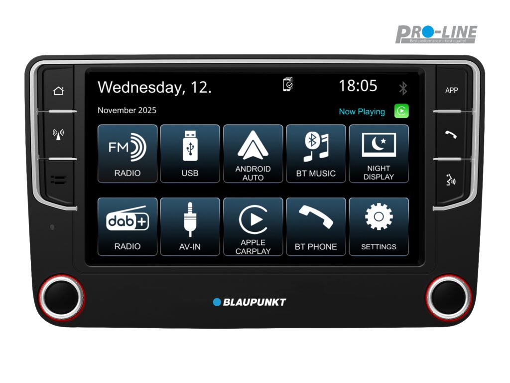 Blaupunkt WOLFSBURG 648 bilradio med CarPlay/Androis Auto og Bluetooth