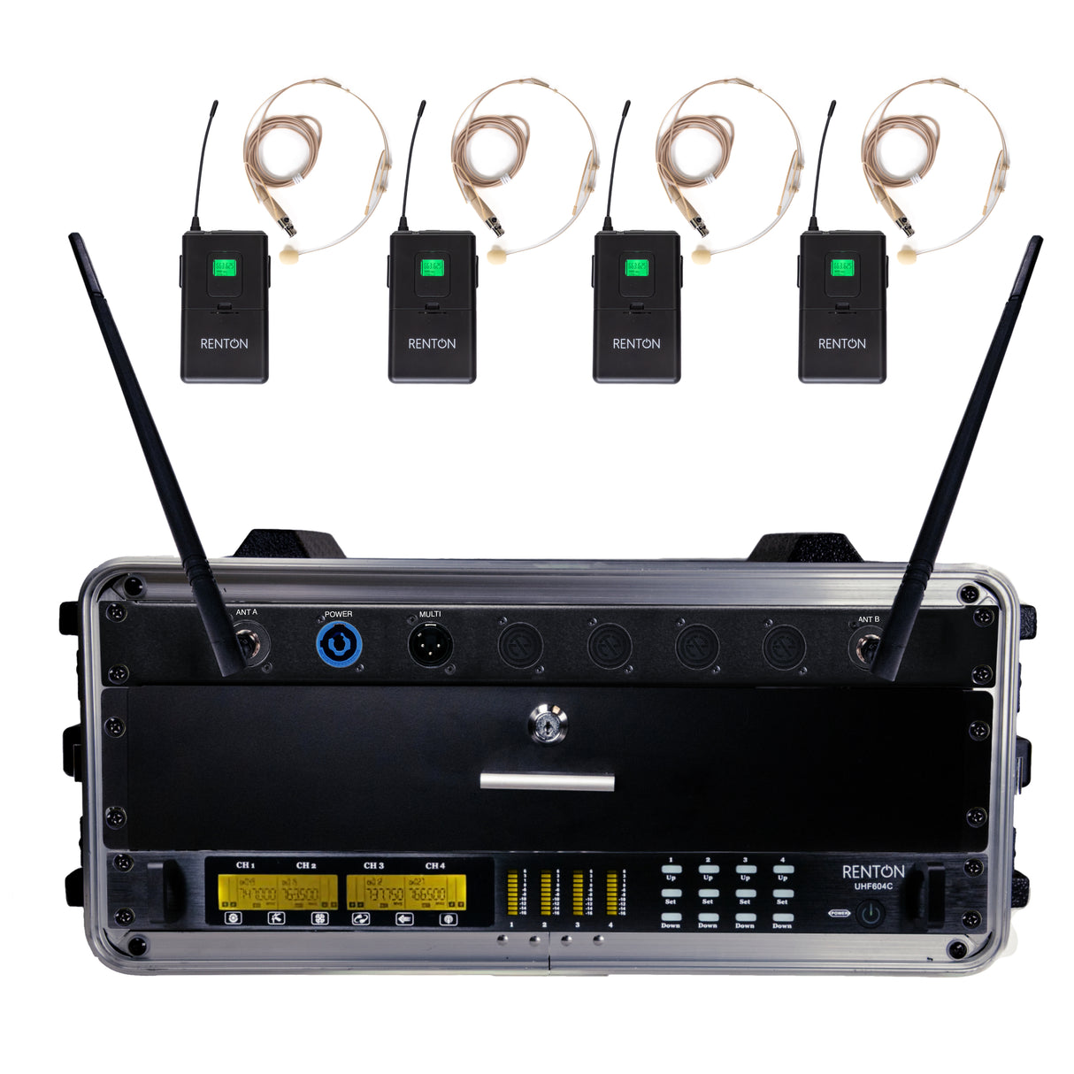 Renton Rack Trådløst System (4 Headset)