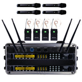 Renton Rack Trådløst Kombi System (4 Håndholdt + 4 Headset)