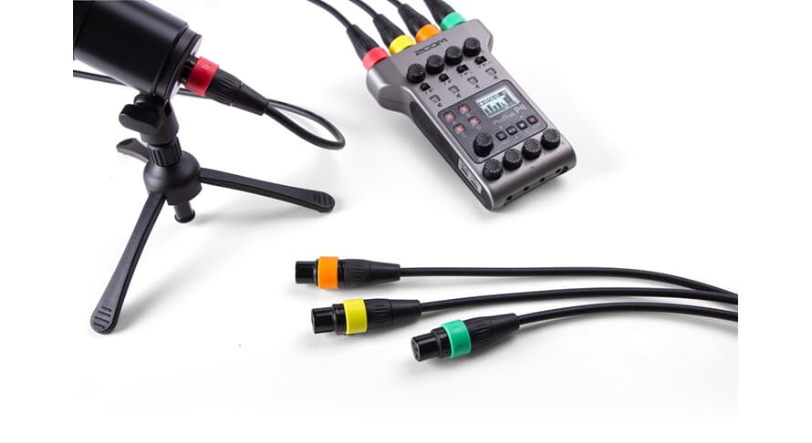 Zoom XLR-4C/CP XLR-kabler med fargeringer