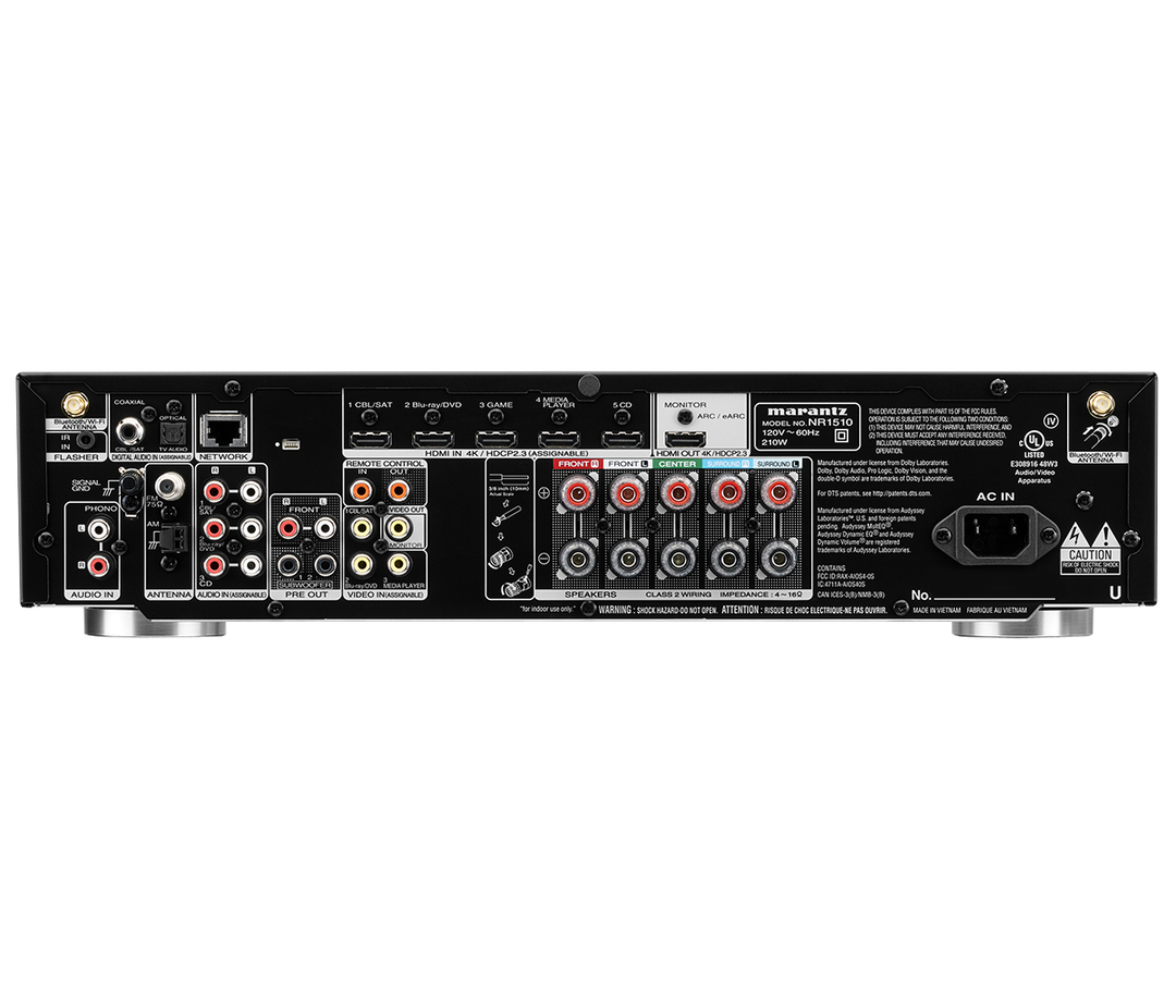 Marantz NR1510/N1B 5.2 Surround-mottaker (svart)