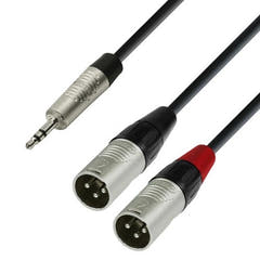 Y-delt kabel Minijack til XLR hann (3m)