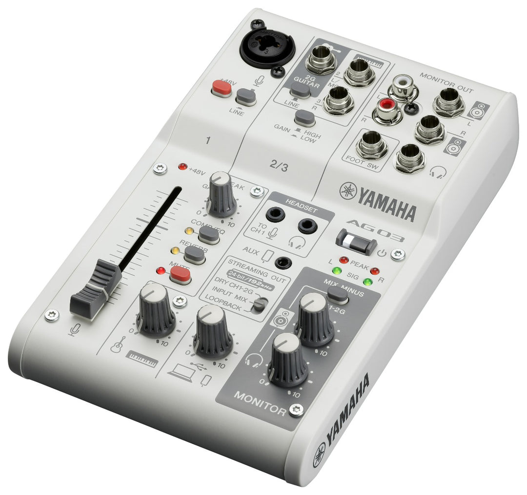 Yamaha AG03 MkII - Live Streaming Bundle (Hvit)