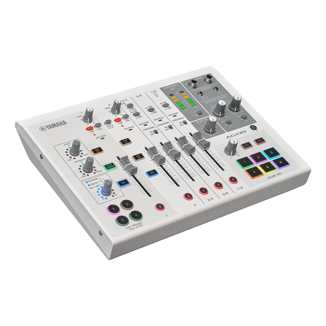 Yamaha AG08 - Live Streaming Mixer (Hvit)