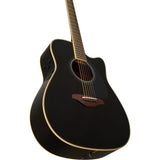 Yamaha FGC-TA transakustisk Western gitar (svart)