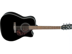 Yamaha FX370C elektronisk akustisk gitar (svart)