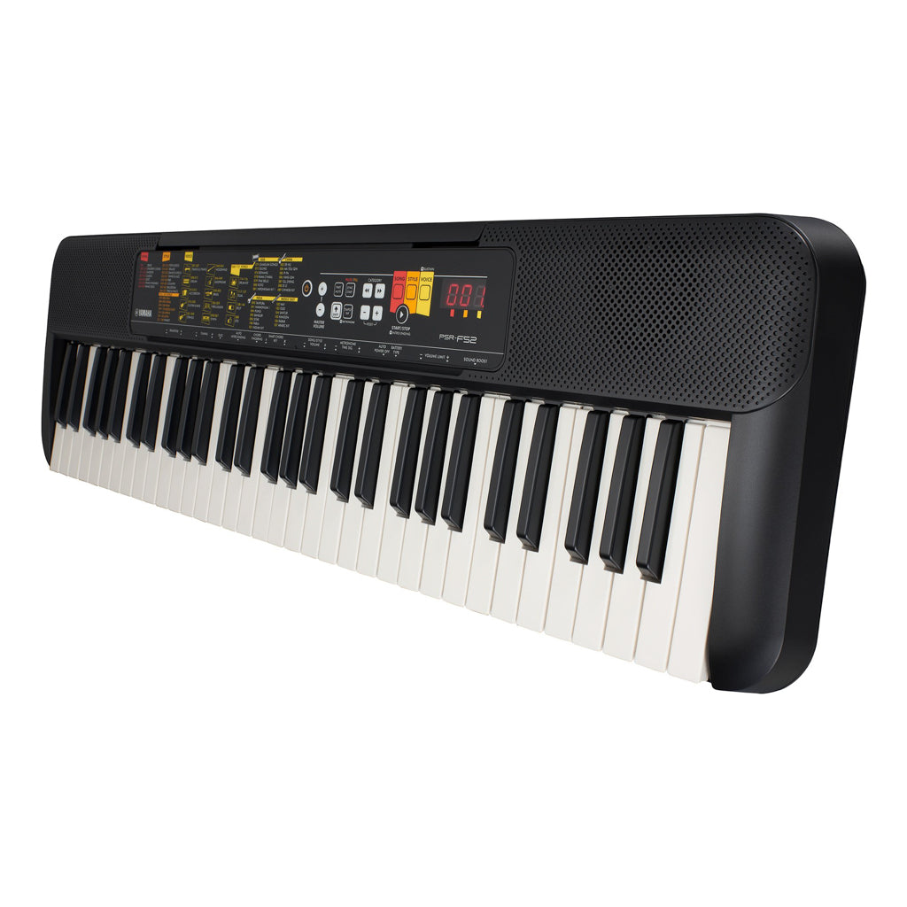 Yamaha PSR-F52 Keyboard (Sort) Pakke