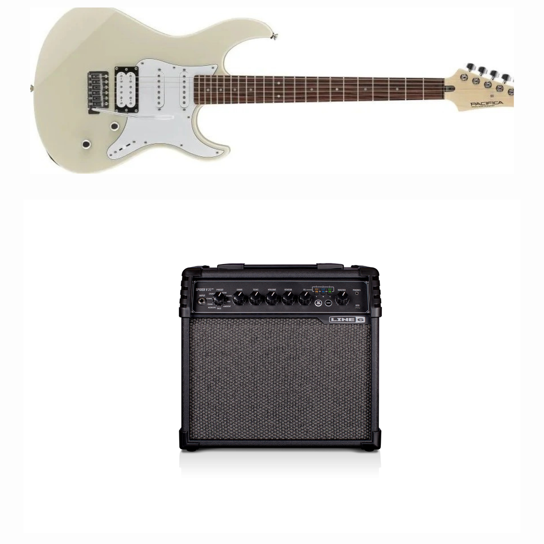 Yamaha Pacifica Elektrisk gitar GPA112V (Vintage White) Pakke