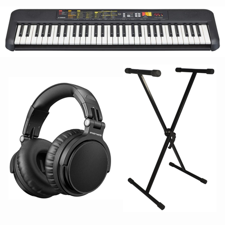 Yamaha PSR-F52 Keyboard (Sort) Pakke