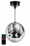 Light4Me Speilkule 30 cm med LED, motor og fjernkontroll