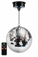 Light4Me Speilkule 40 cm med LED, motor og fjernkontroll
