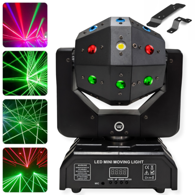 LIGHT4ME ATLAS bevegelig 4-i-1 LED multieffektlampe