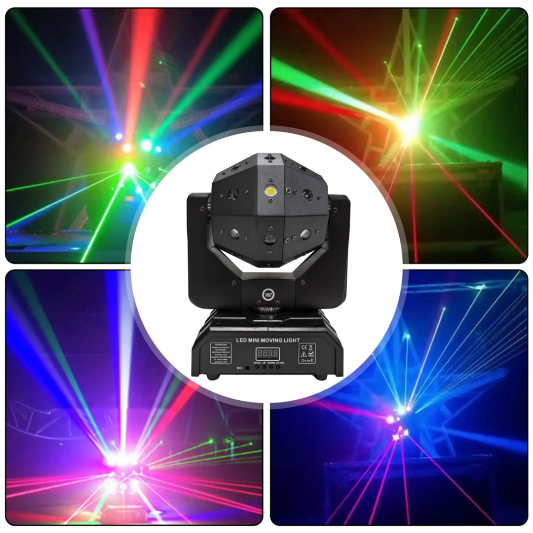 LIGHT4ME ATLAS bevegelig 4-i-1 LED multieffektlampe