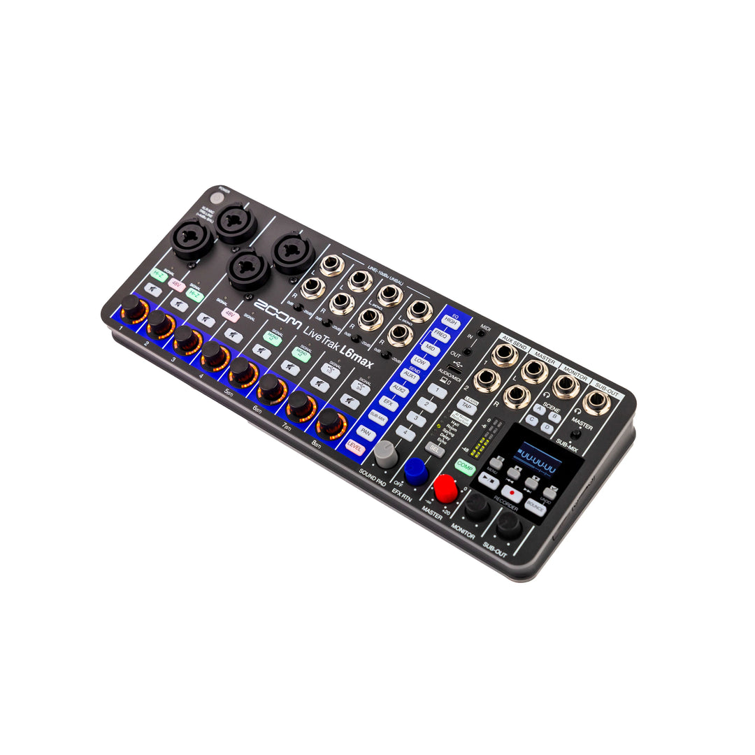 ZOOM LiveTrak L6max 12-kanals mikser + opptaker