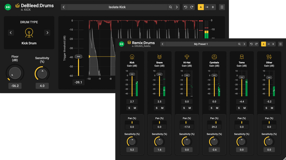 Drum Production Suite UPG fra DeBleed:Snare