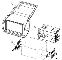 21CT23FT09 2-DIN Ramme for Fiat