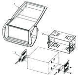21CT23FT09 2-DIN Ramme for Fiat