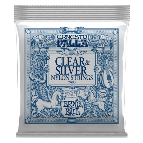 Ernie Ball Ernesto Palla klare og Silver gitarstrenger (klassisk)