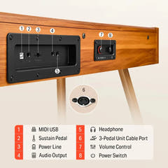 Donner DDP-80 el-piano tre Komplet Pakke