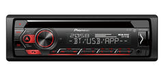Pioneer DEH-S420BT 1-DIN bilstereo med CD, Bluetooth og USB