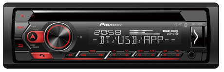 Pioneer DEH-S420BT 1-DIN bilstereo med CD, Bluetooth og USB