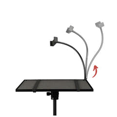 Laptop- og projektorstativ med smarttelefonholder