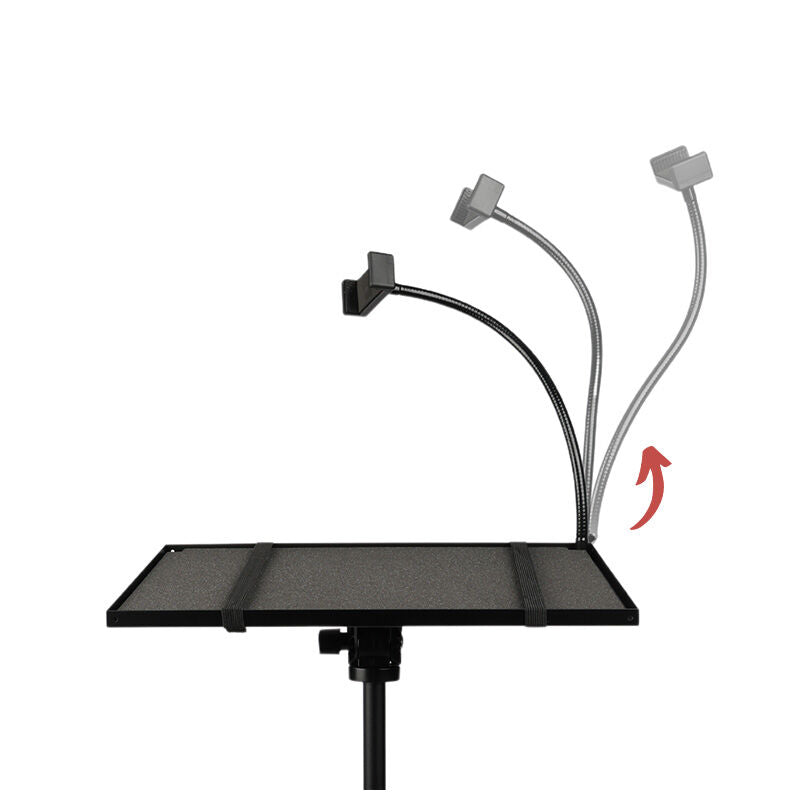Laptop- og projektorstativ med smarttelefonholder