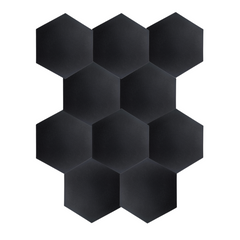 DNA AM3 BK akustikkpaneler 10 stk. sort Hexagon