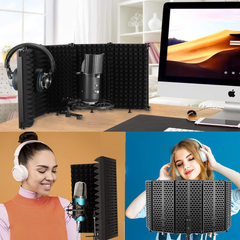 mikrofoner refleksjonsfilter til studio og podcast
