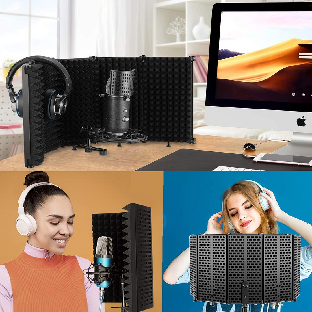 mikrofoner refleksjonsfilter til studio og podcast