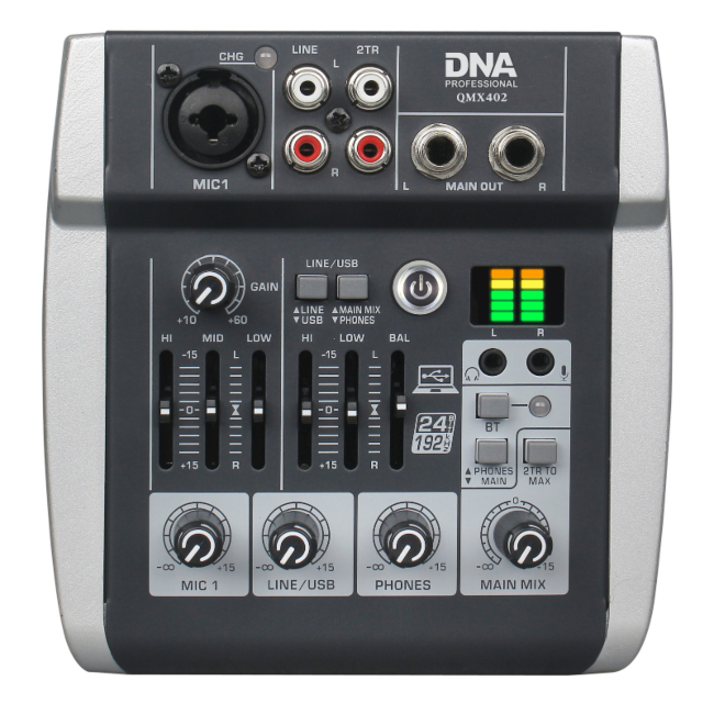 DNA QMX402 Lydmikser 3 kanaler og Bluetooth