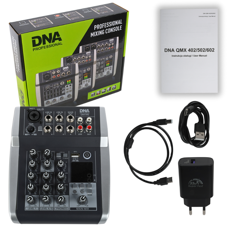DNA QMX502 Lydmikser 5 kanaler