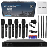 DNA RV-8 Trådløst UHF Mikrofoner Sett med 8 Håndholdte Mikrofoner