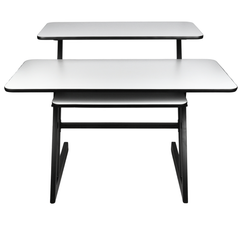 Studiebord med hyller og uttrekk til keyboard (120 cm)