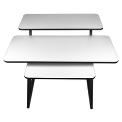Studiebord med hyller og uttrekk til keyboard (120 cm)
