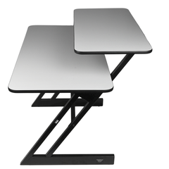 Studiebord med hyller og uttrekk til keyboard (120 cm)