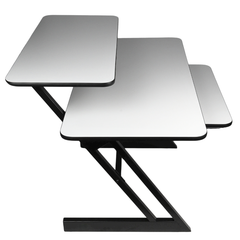 Studiebord med hyller og uttrekk til keyboard (120 cm)