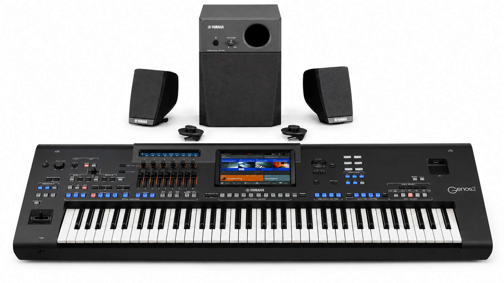 Yamaha Genos 2 keyboard/høyttalerpakke