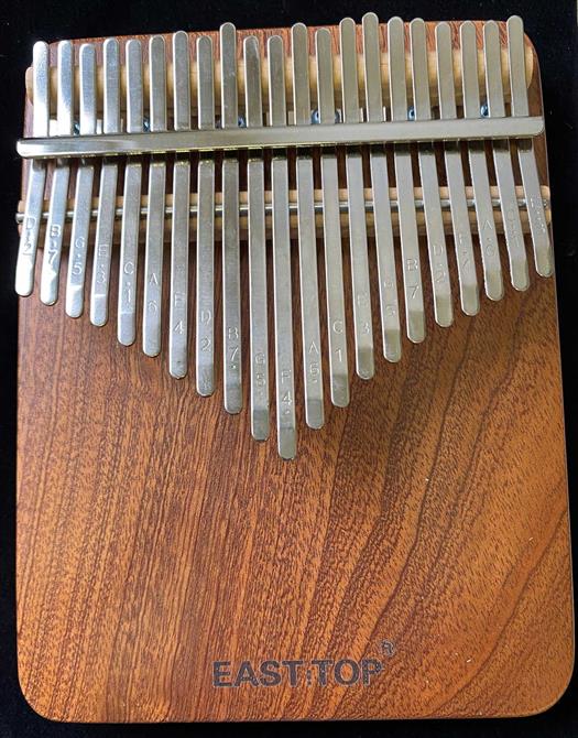 Kalimba 21 toner med kropp i mahogni. Easttop EK02