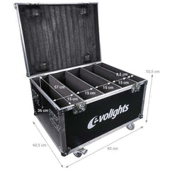 EVOLIGHTS 60x10W RGBW LED-veggbelysningskabinett 4-i-1