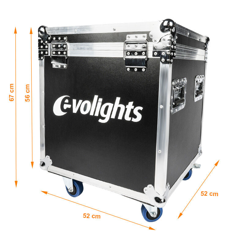 Flightcase til 2 x Evolights Lumeno