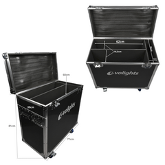 Flightcase til 2 x Evolights Lumen 7 Ring