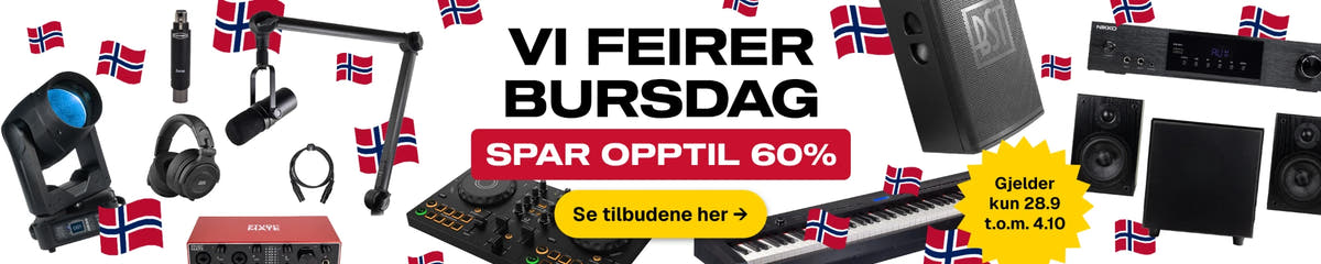 Vi feirer bursdag – spar opptil 60 %
