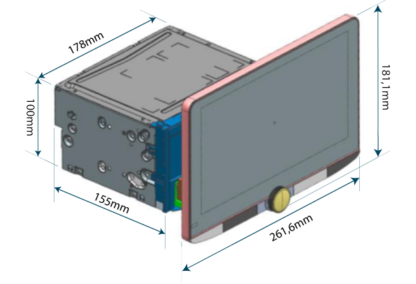 Kenwood DMX9720XDS Multimediaspiller med trådløs Apple CarPlay (10,1")