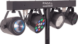 Ibiza LED-belyst måneblomst, laser og strobe