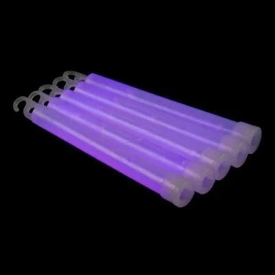 25 stk. Glowsticks 6'' med snor (Lilla)